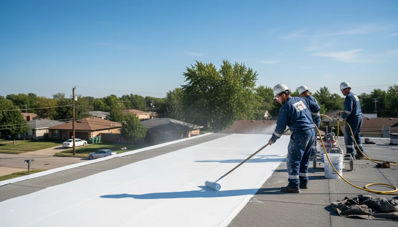 Commercial roof coating in Pulaski, MS near me